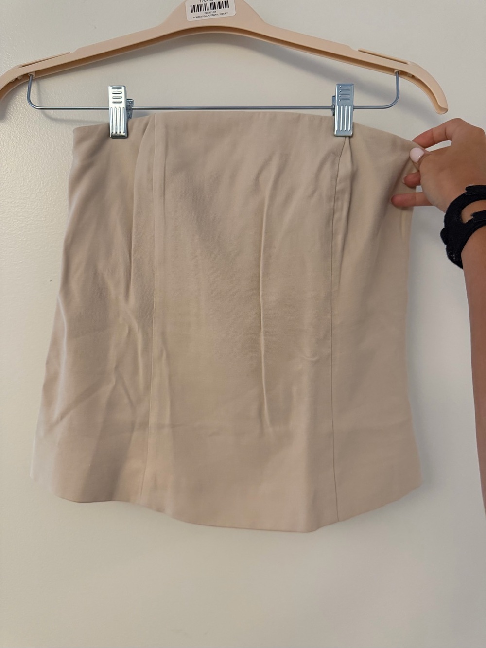 Favorite Daughter Beige Strapless shirt